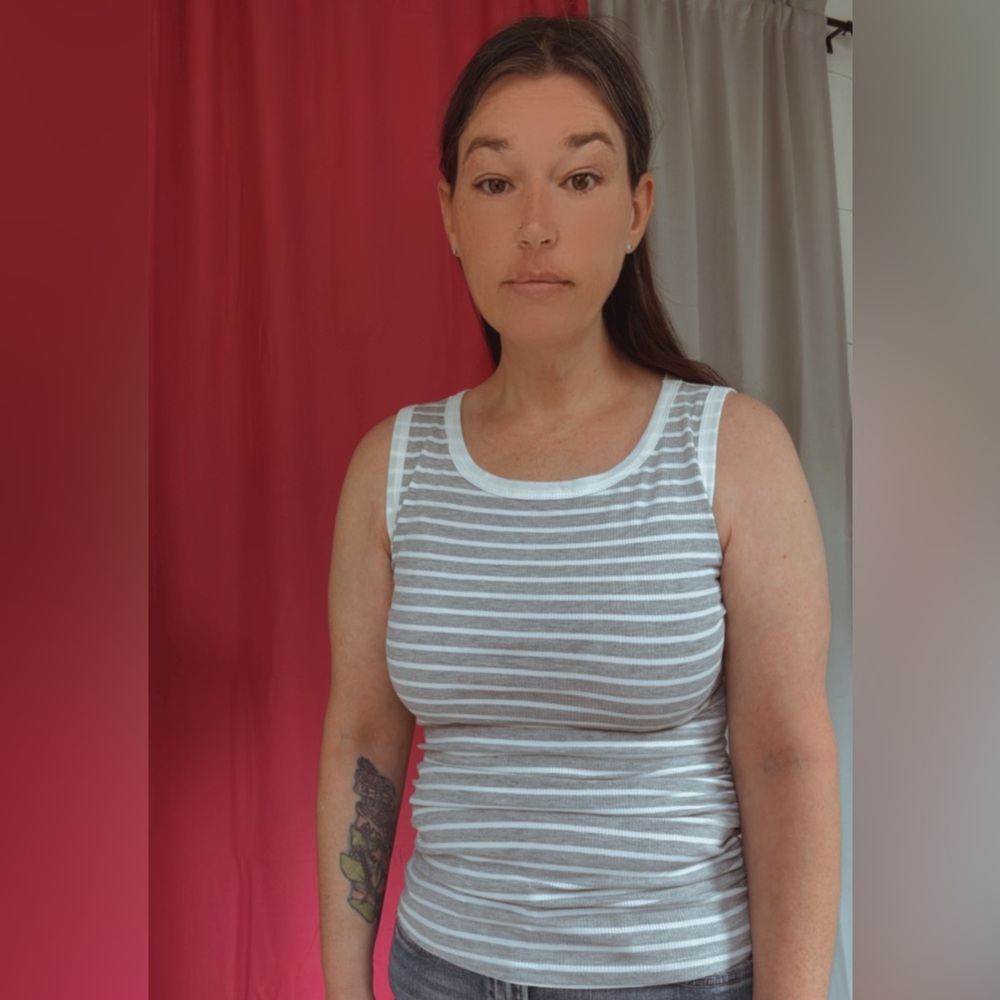 Striped Sleeveless Top